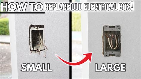 how to remove a metal outlet box|drywall electrical box replacement.